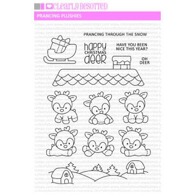 Clearly Besotted Clear Stamps - Prancing Plushies